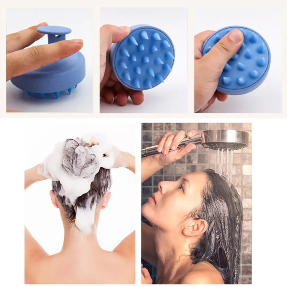 Scalp Massager Shampoo Brush for Hair Care - Gentle Exfoliating & Stimulating Head Massager for Relaxation & Improved Circulation - Perfect for Shower, Bath, and Spa Use