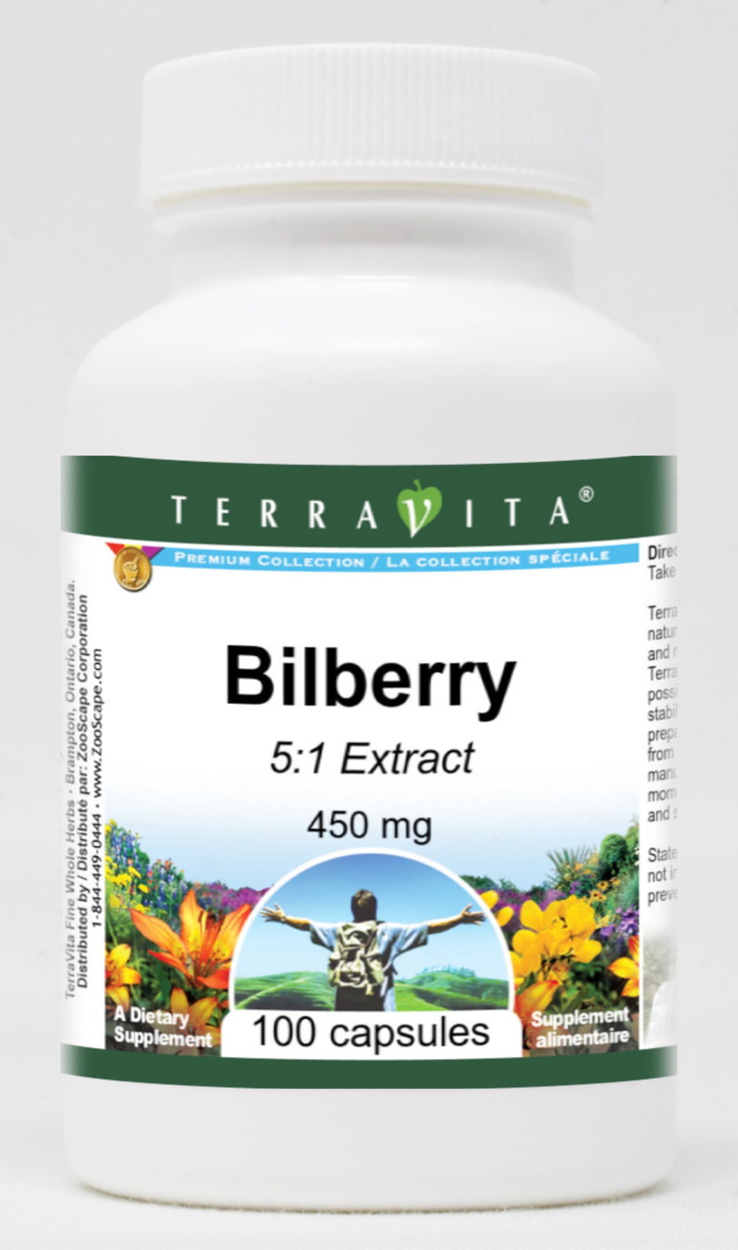 Premium Bilberry Extract 5:1 - 450mg per Capsule (100 Capsules, 2-Pack) | Supports Eye Health & Night Vision | Perfect for Gamers, Drivers & Night Workers