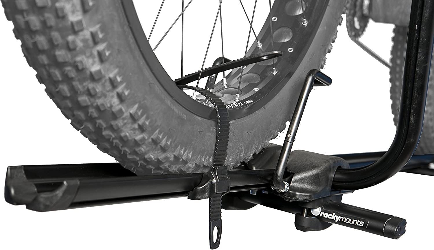 RockyMounts Tomahawk Upright Roof Bike Rack - Heavy Duty Bicycle Carrier for Cars, SUVs & Trucks - Perfect for Road Trips, Mountain Biking & Outdoor Adventures