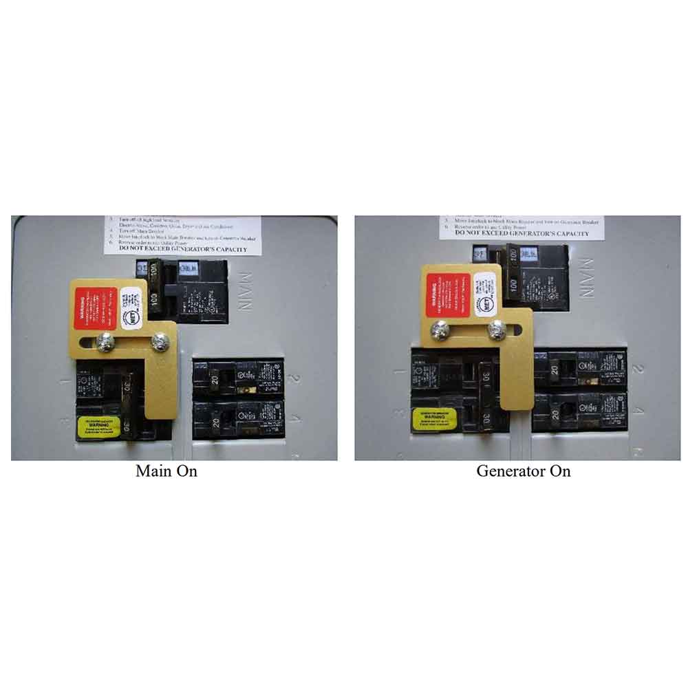 GenInterlock SIE P1 Generator Interlock Kit - 100 Amp Compatible with Siemens & Murray Breaker Panels - Perfect for Home Backup Power During Outages
