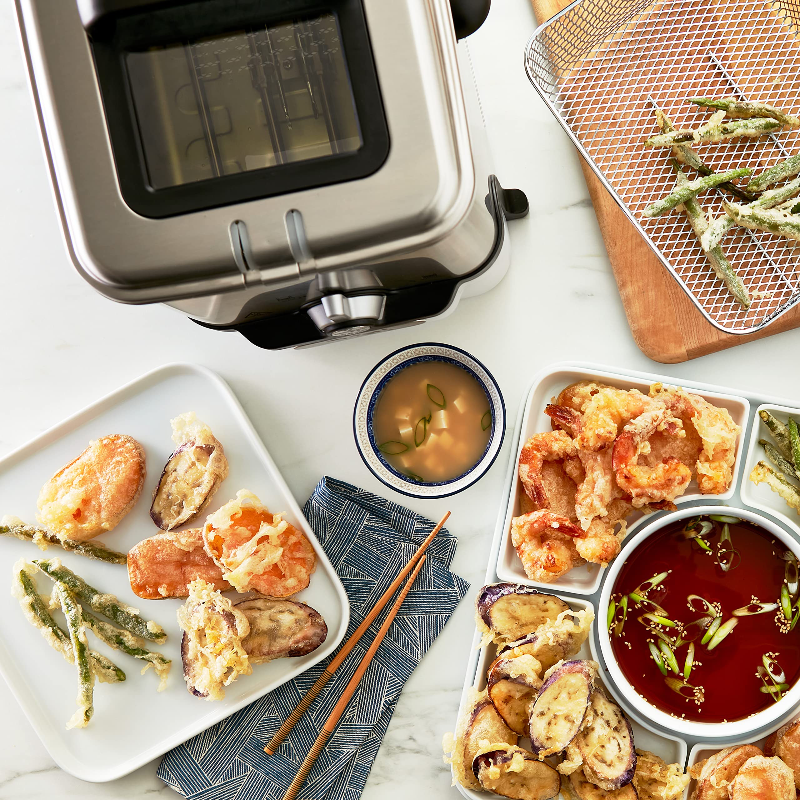 T-fal 3.5L Stainless Steel Deep Fryer with Basket - 1700W Electric Oil Fryer with Temperature Control, Digital Timer & Oil Filtration System - Dishwasher Safe Parts for Home Kitchen, Restaurant & Fast Food Use