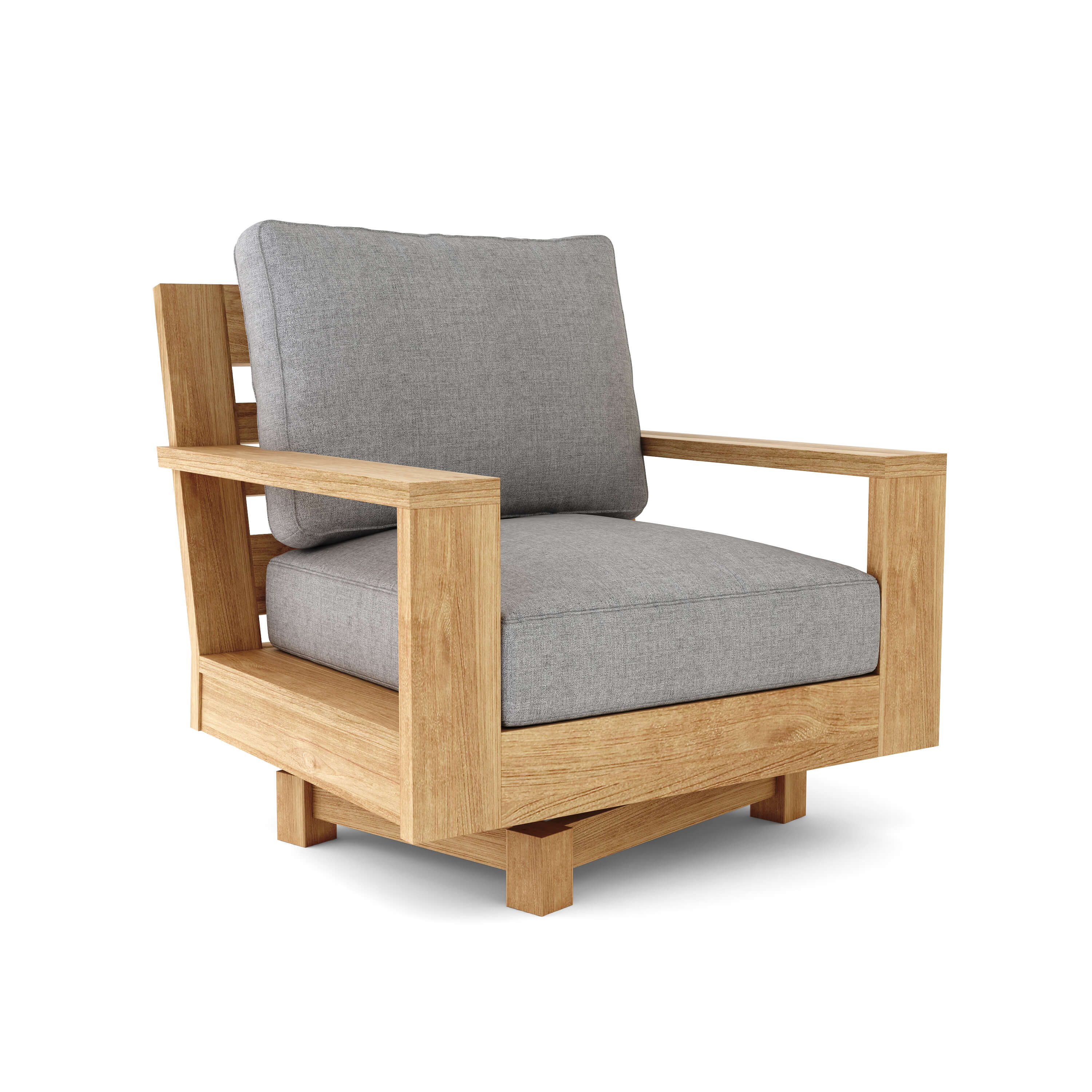 Modern Wooden Swivel Armchair - 360° Rotating Lounge Chair with Upholstered Seat - Perfect for Living Room, Office, or Reading Nook