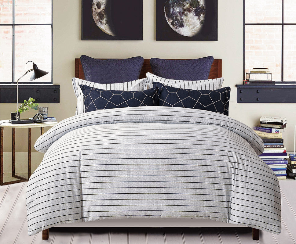 100% Cotton Reversible Quilt Cover Set - King Size Bedding by Fred | Soft & Breathable Duvet Cover for All Seasons | Perfect for Master Bedroom, Guest Room & Vacation Homes