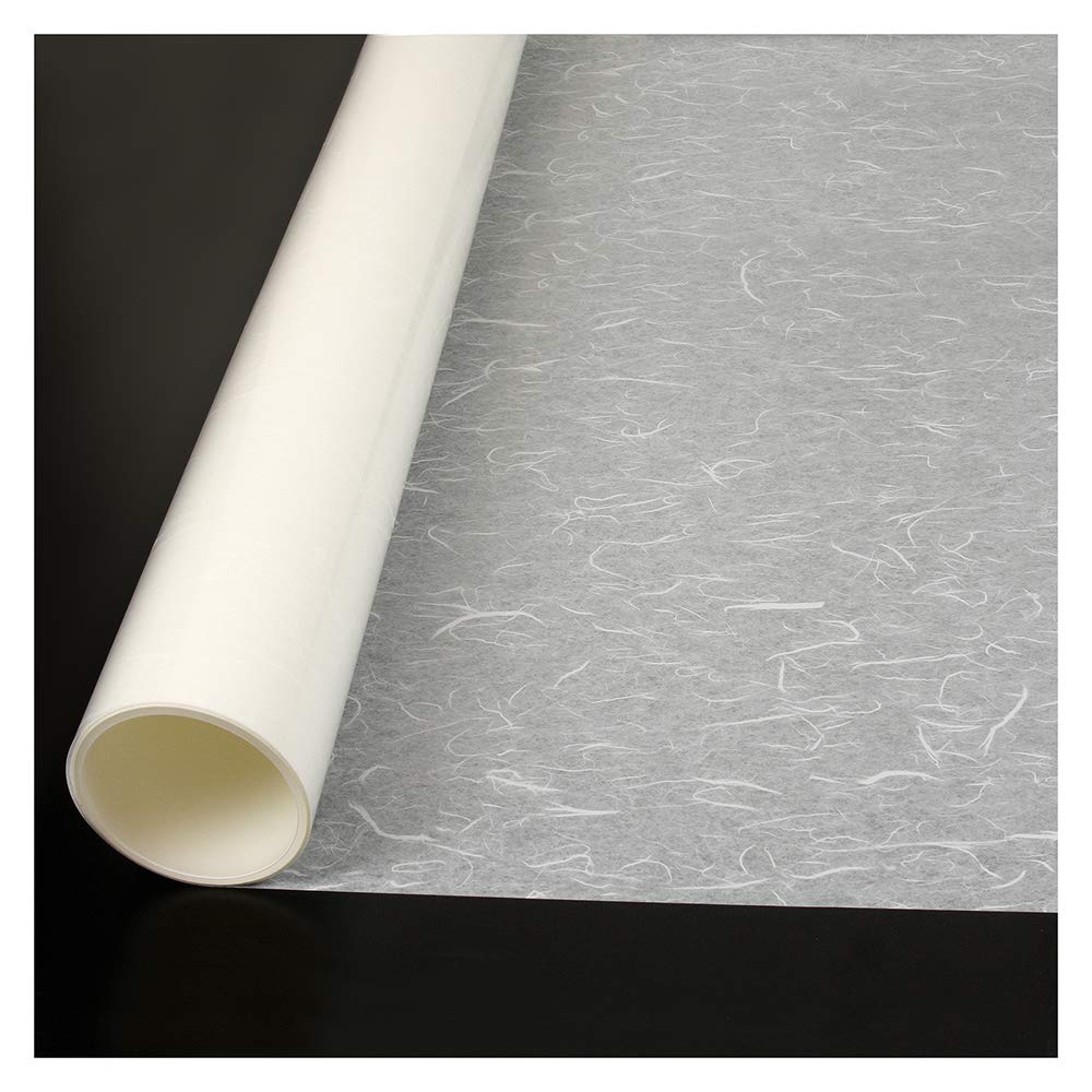 BDF 4RP White Rice Paper Decorative Window Film - 48in x 50ft Roll - Privacy Frosted Glass Covering for Home & Office Windows