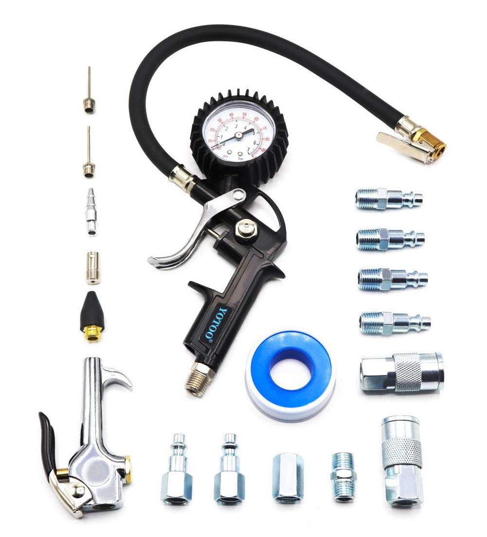 YOTOO 18-Piece Heavy Duty Air Compressor Accessory Kit - 1/4