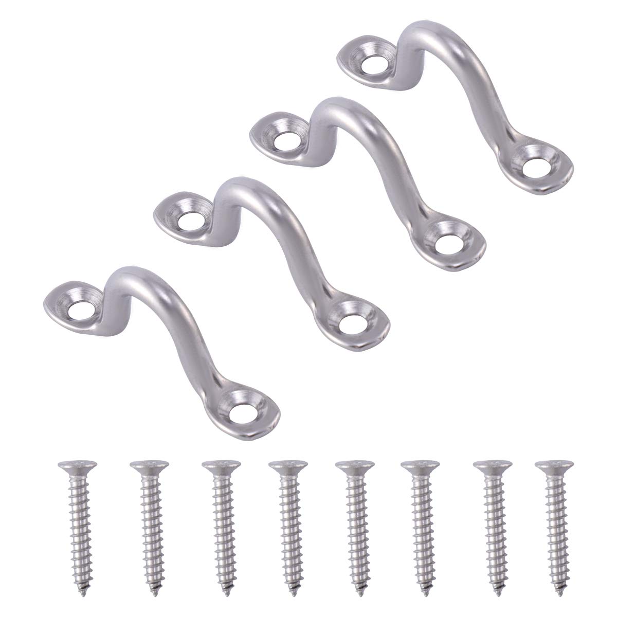 Stainless Steel Screw Buckle Multi-Specification Handle Accessory for Kayak Yacht Boat - Heavy Duty Marine Hardware for Kayaking, Sailing & Boating Adventures