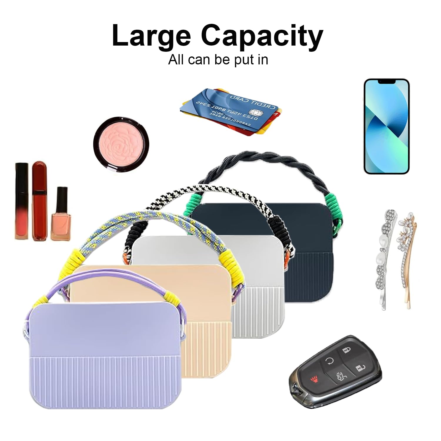 DreamCatching Bogg Bag Accessories Set - Phone Holder, Silicone Insert Wallet Charm & Waterproof Handbag Organizer | Perfect for Beach, Pool & Outdoor Adventures