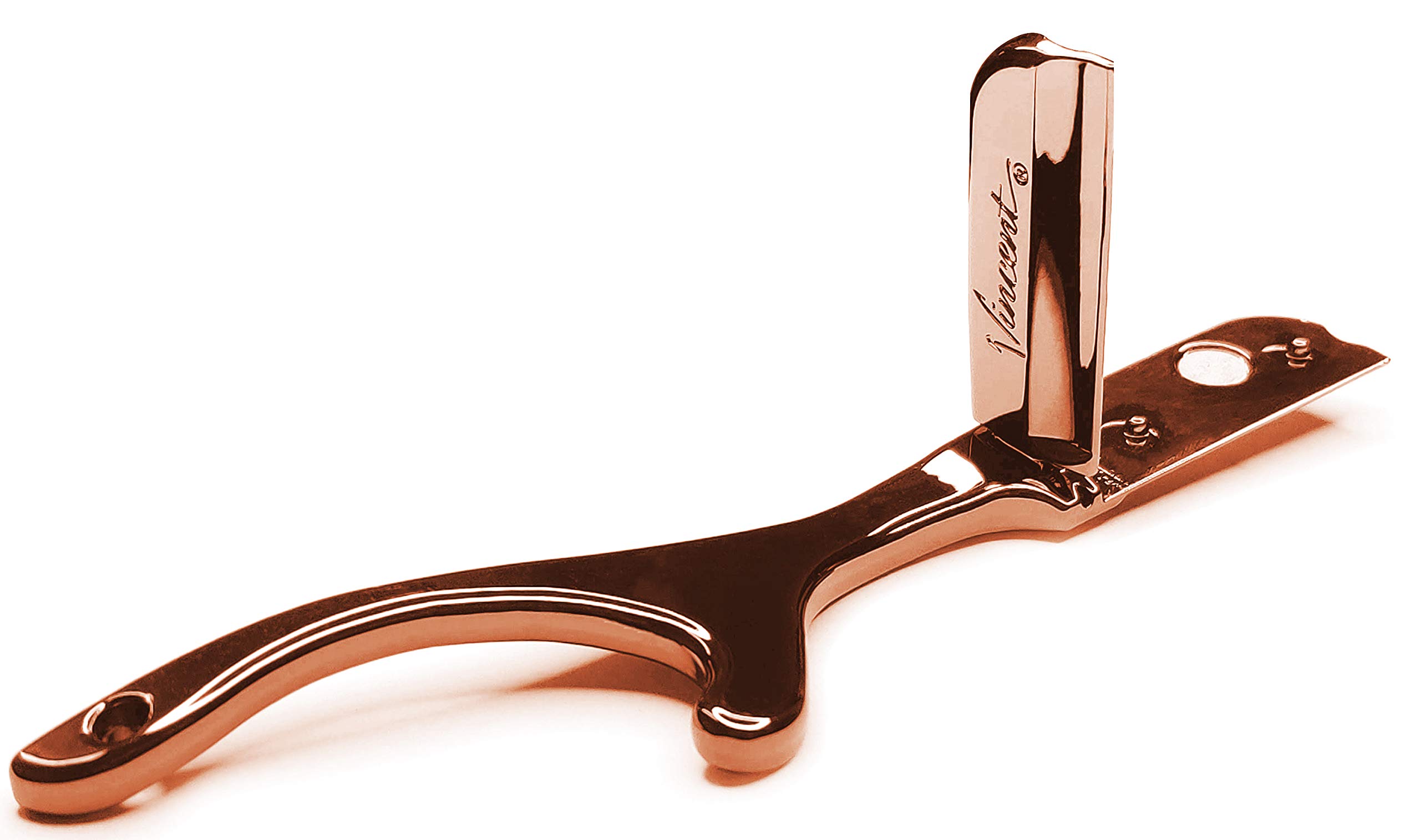 Premium Vincent Weasel Razor with VanDaGoat Collaboration - Rose Gold Left-Handed Safety Razor for Men | Perfect for Wet Shaving, Travel & Gift Giving