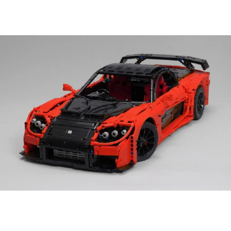 3069PCS MOC 57488 Han's Mazda RX-7 VeilSide Fortune Model Car Kit (1:8 Scale) - Perfect for Car Enthusiasts, Collectors & DIY Builders - Great Gift for Birthday, Christmas & Display in Home/Office