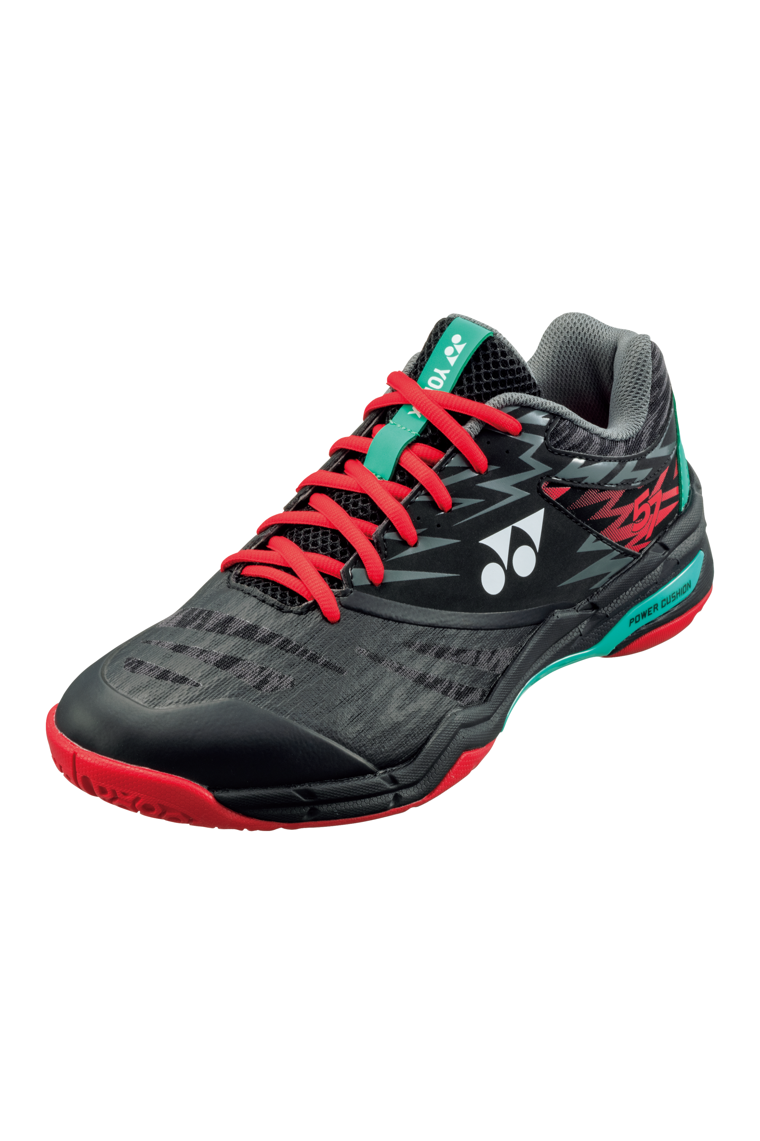 Yonex Power Cushion SHB57 Unisex Badminton Shoes for Men & Women - Black | Indoor Court Sports, Gym Training & Casual Wear