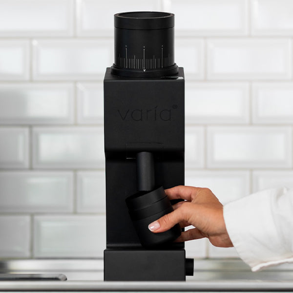 Premium Varia VS6 Electric Coffee Grinder - Adjustable Burr Mill for Espresso, French Press & Drip Coffee - Perfect for Home Baristas & Coffee Enthusiasts - Ideal for Morning Brews, Office Use & Gifts