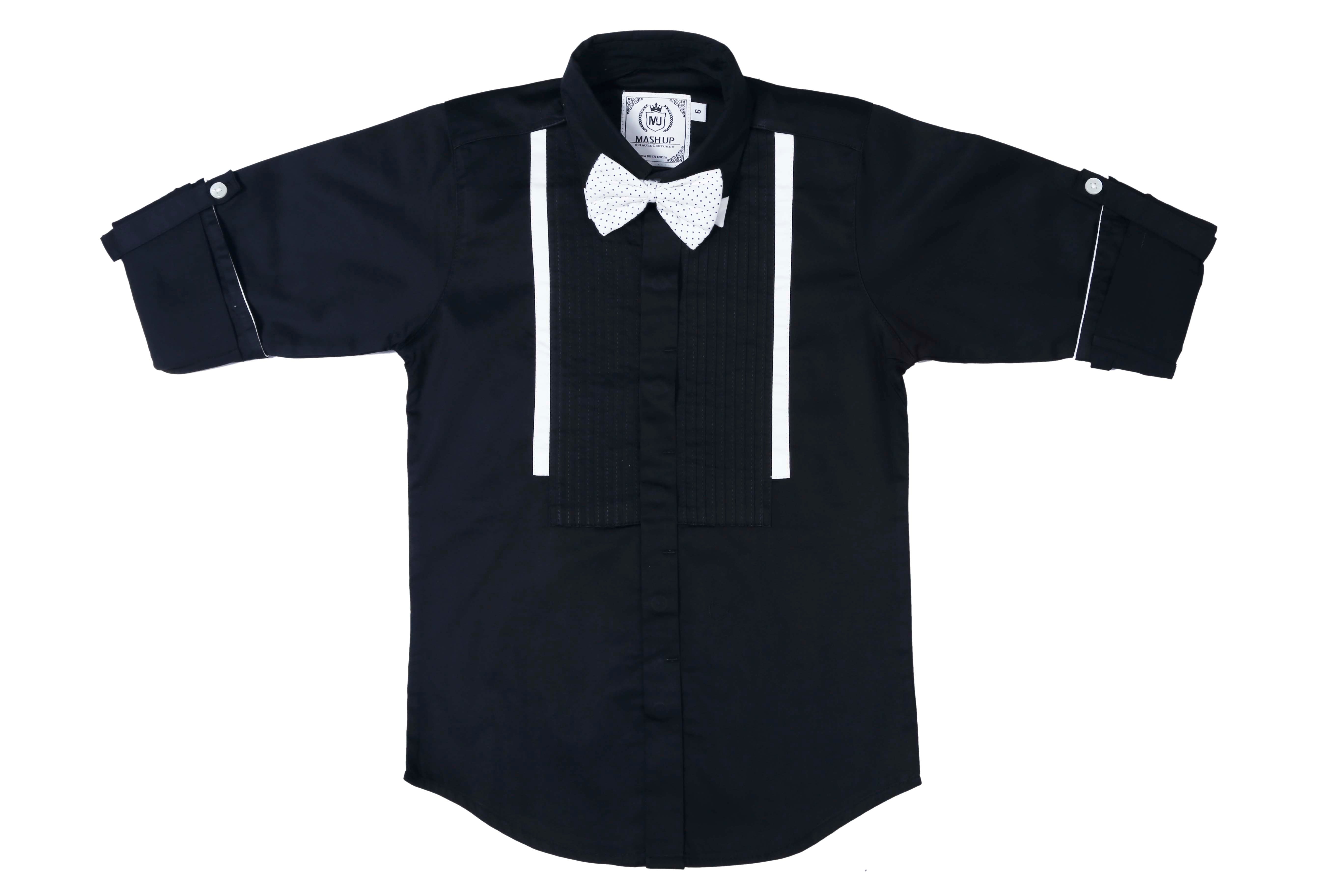 Classic Black Dress Shirt for Men - Premium Cotton Formal Business Shirt - Perfect for Office, Weddings & Special Occasions