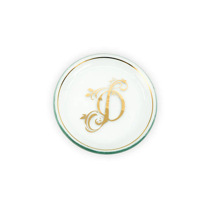 6 Mini Initial Plates - Personalized Alphabet Letter Plates for Baby Shower, Birthday Party Favors & Home Decor
