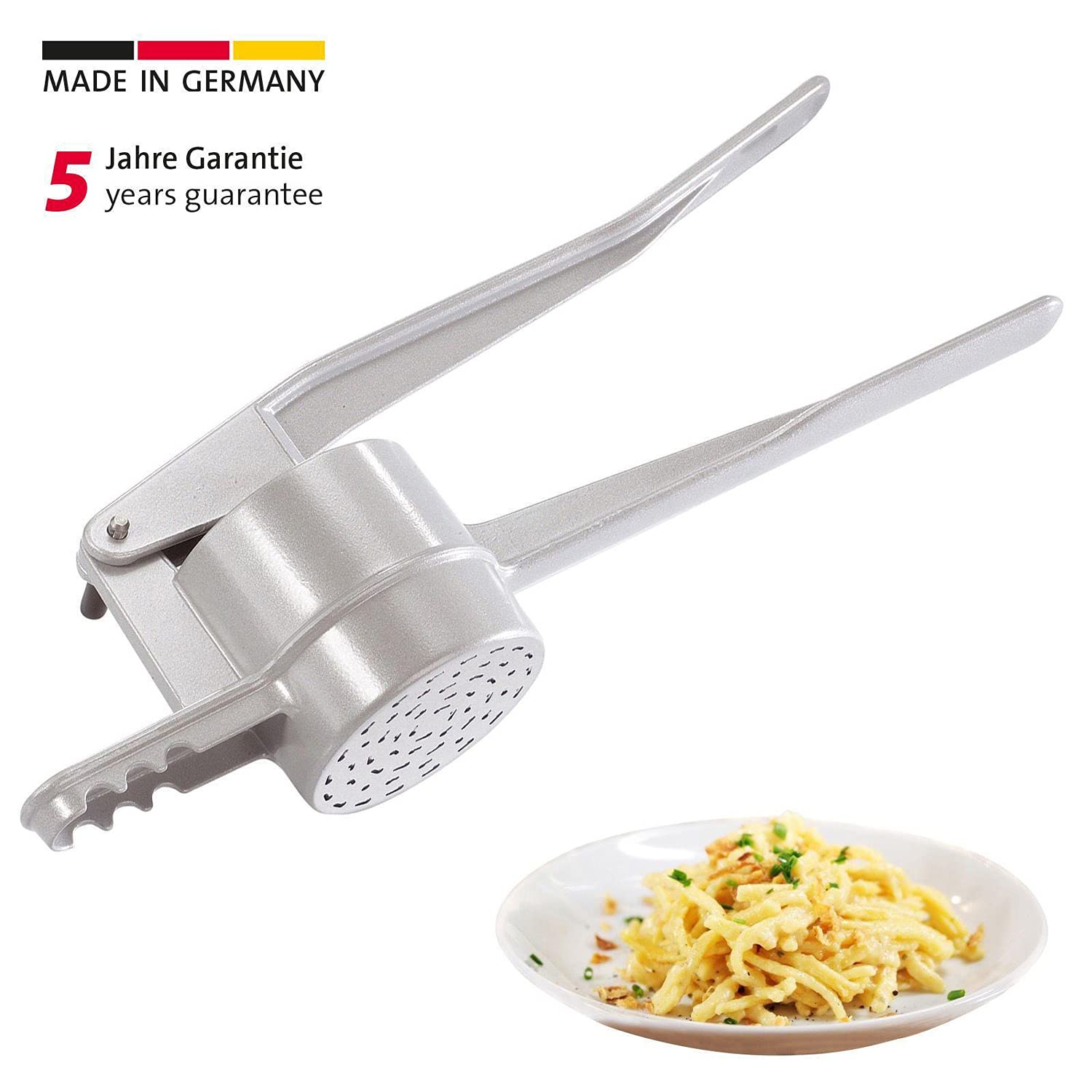 Westmark German Spätzle and Potato Press - Stainless Steel Kitchen Tool for Homemade Noodles & Mashed Potatoes | Perfect for Pasta Lovers & Home Chefs | Ideal for Family Dinners, Meal Prep & European Cuisine