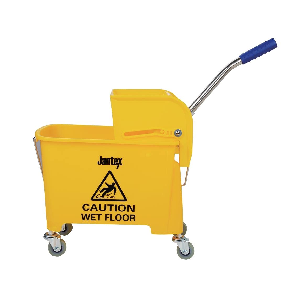 20L Yellow Cleaning Bucket with Wringer and Handle - 480x280x350mm for Home, Office & Outdoor Use