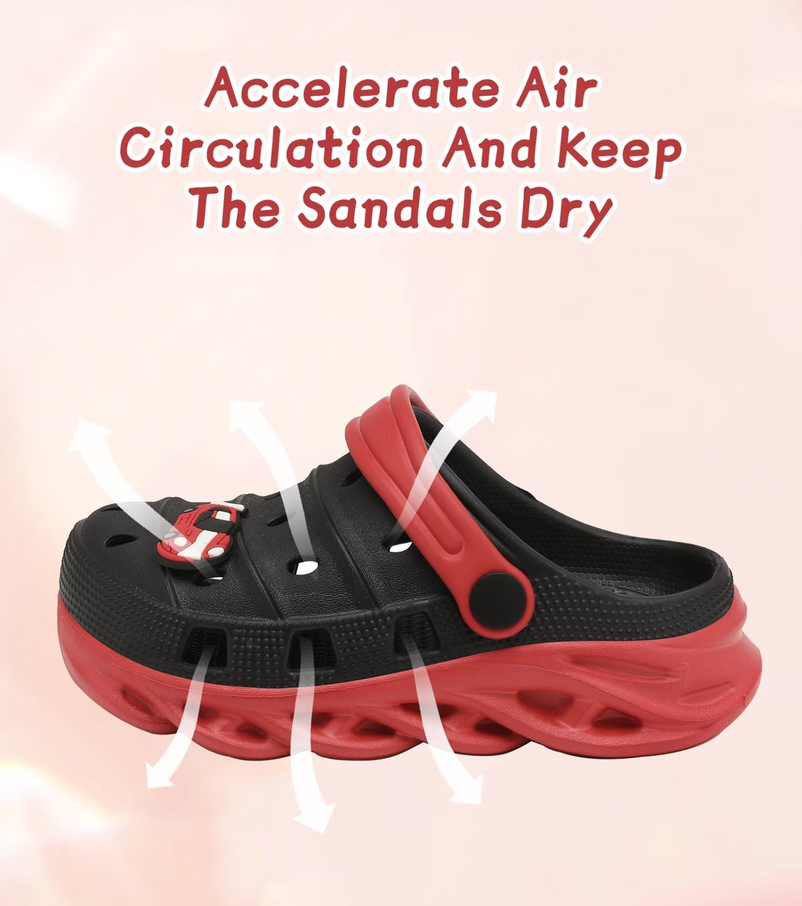 Toddler Kids Clogs - Slip-On Slide Sandals & Slippers for Boys Girls - Comfortable Beach, Pool, Garden Shoes for Summer Play