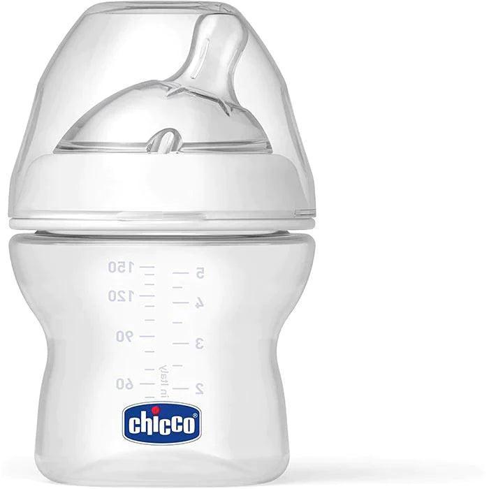 Chicco NaturalFit Baby Bottle - 5oz/150ml, BPA-Free, Anti-Colic, Slow Flow Nipple (1 Pack) - Perfect for Newborns & Infants, Ideal for Breastfeeding Transition & On-the-Go Feeding