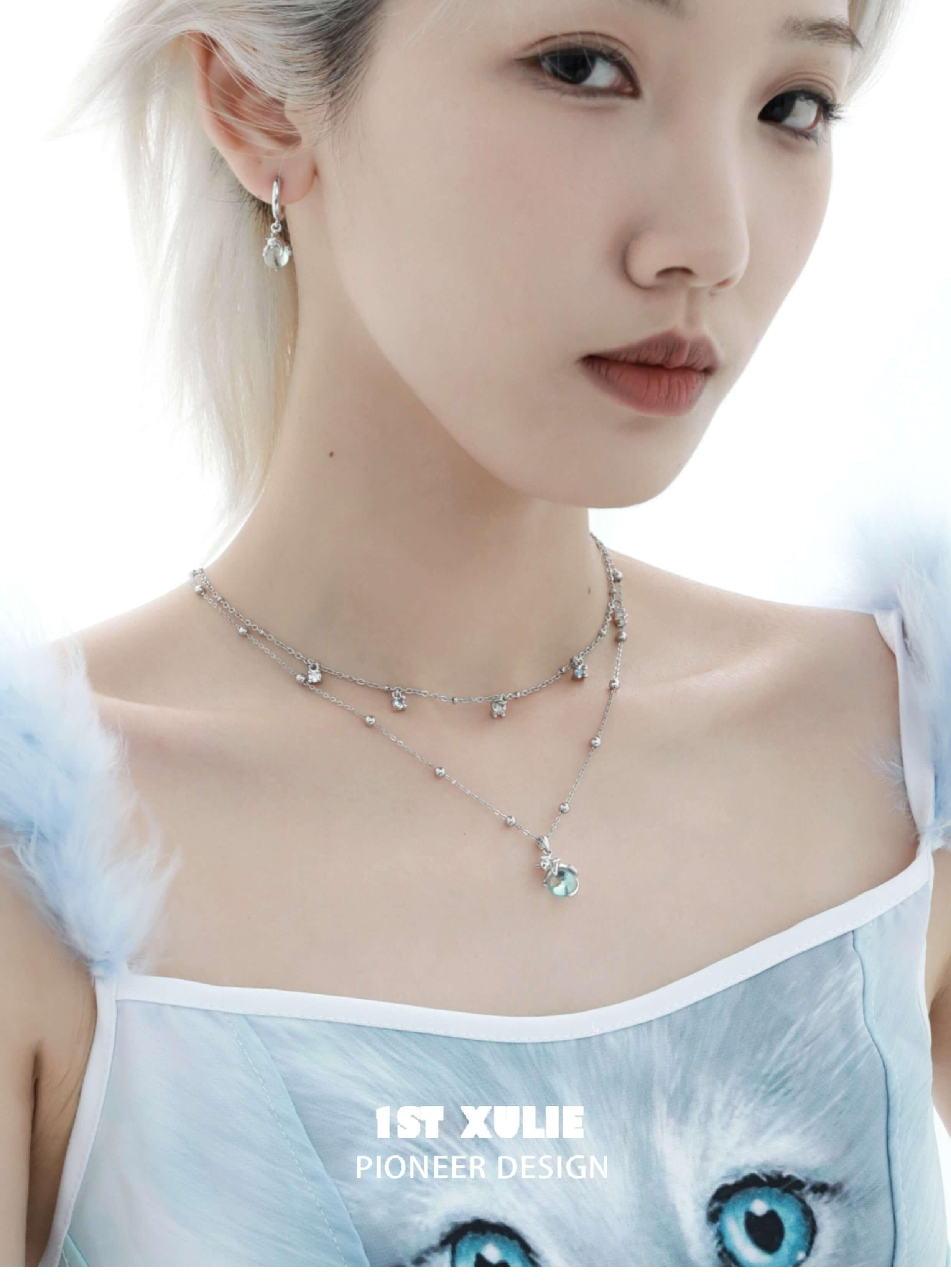 18K Gold Plated Lucky Cat Crystal Pendant Necklace - Elegant Choker for Women, Perfect for Gifts, Parties & Everyday Wear