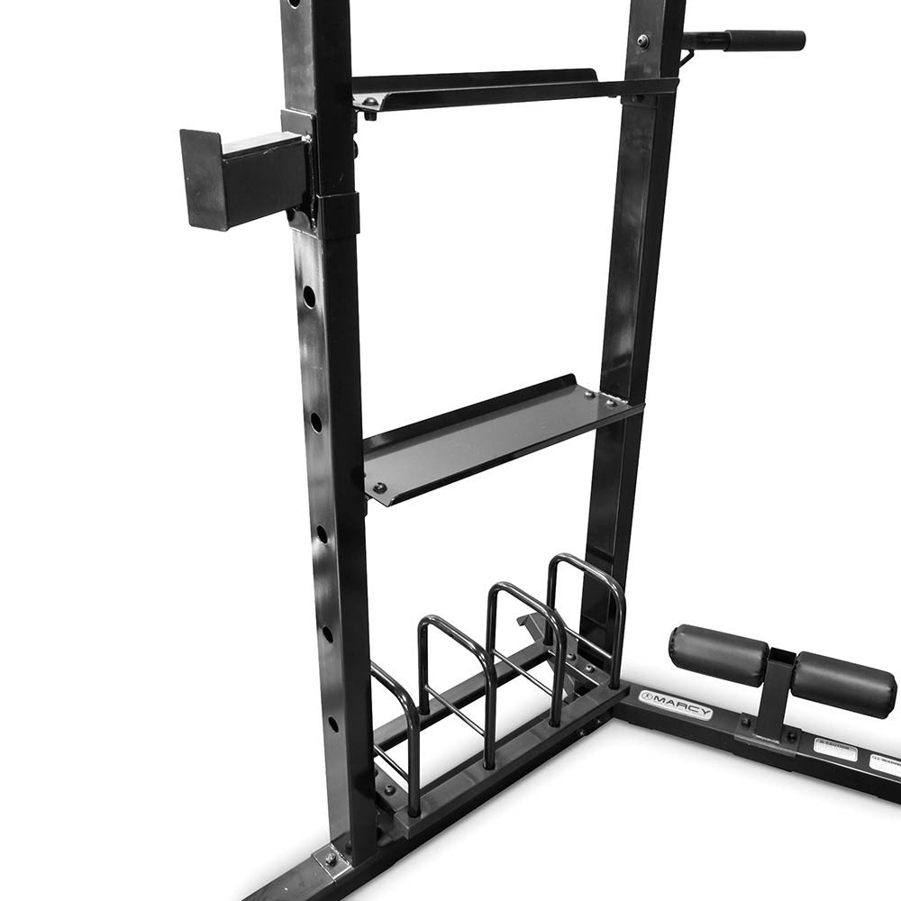 Marcy SM-3551 Power Cage System - Heavy Duty Home Gym Equipment for Strength Training & Weightlifting - Perfect for Home Workouts & Fitness Enthusiasts