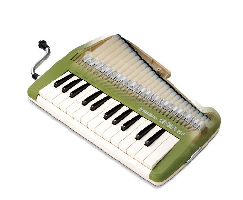 Suzuki A-25F 25-Key Andes Recorder Keyboard with Mouthpiece & Strap - Perfect for Music Education, Classroom Learning & Beginner Practice