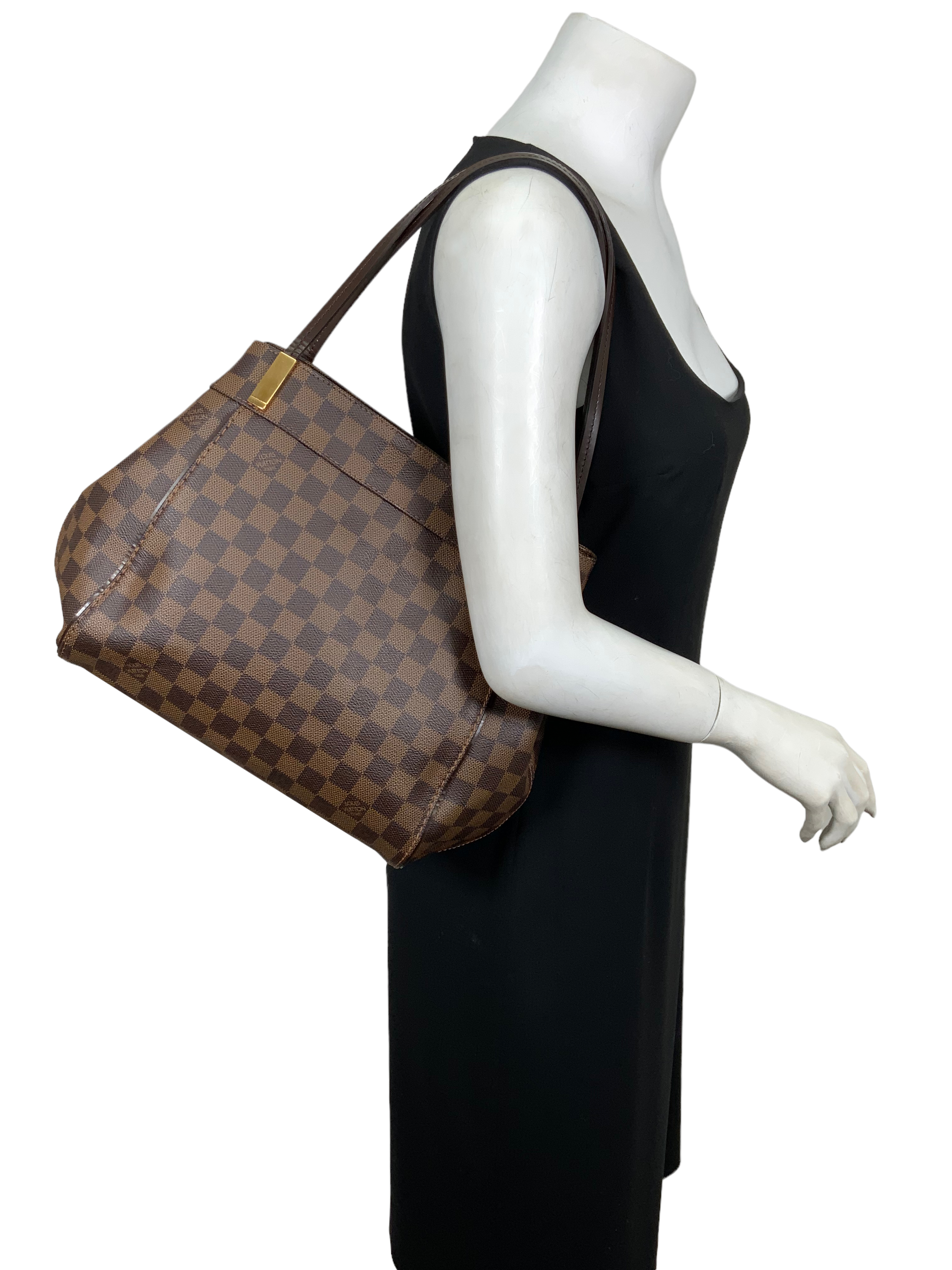 Authentic Louis Vuitton Damier Ebene Marylebone PM Crossbody Bag - Luxury Leather Handbag for Women, Perfect for Work, Travel & Everyday Use