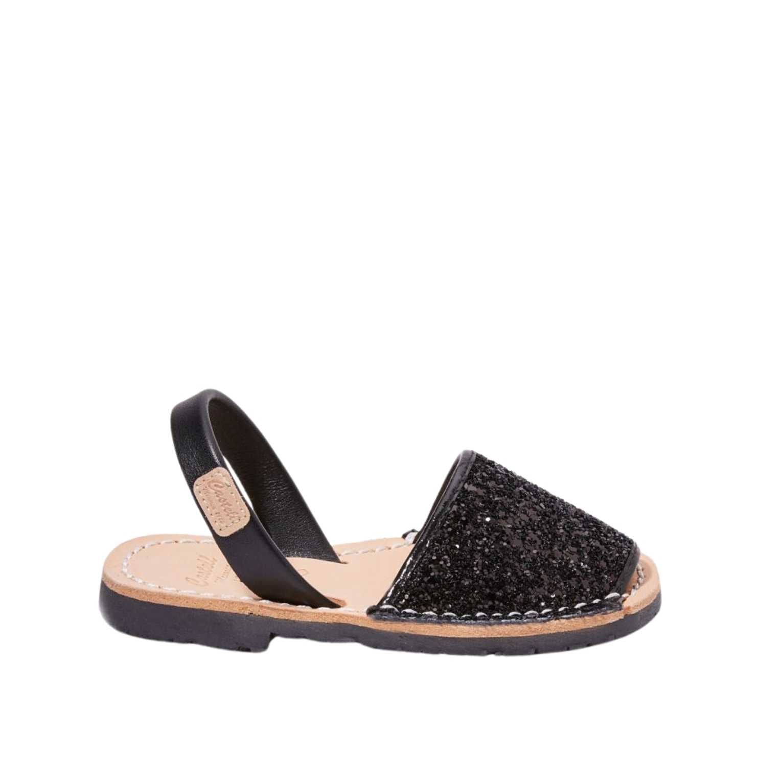 Glittery Leather Menorcan Sandals for Kids - Iker 1097R Sparkling Shoes | Perfect for Beach, Party & Summer Outfits
