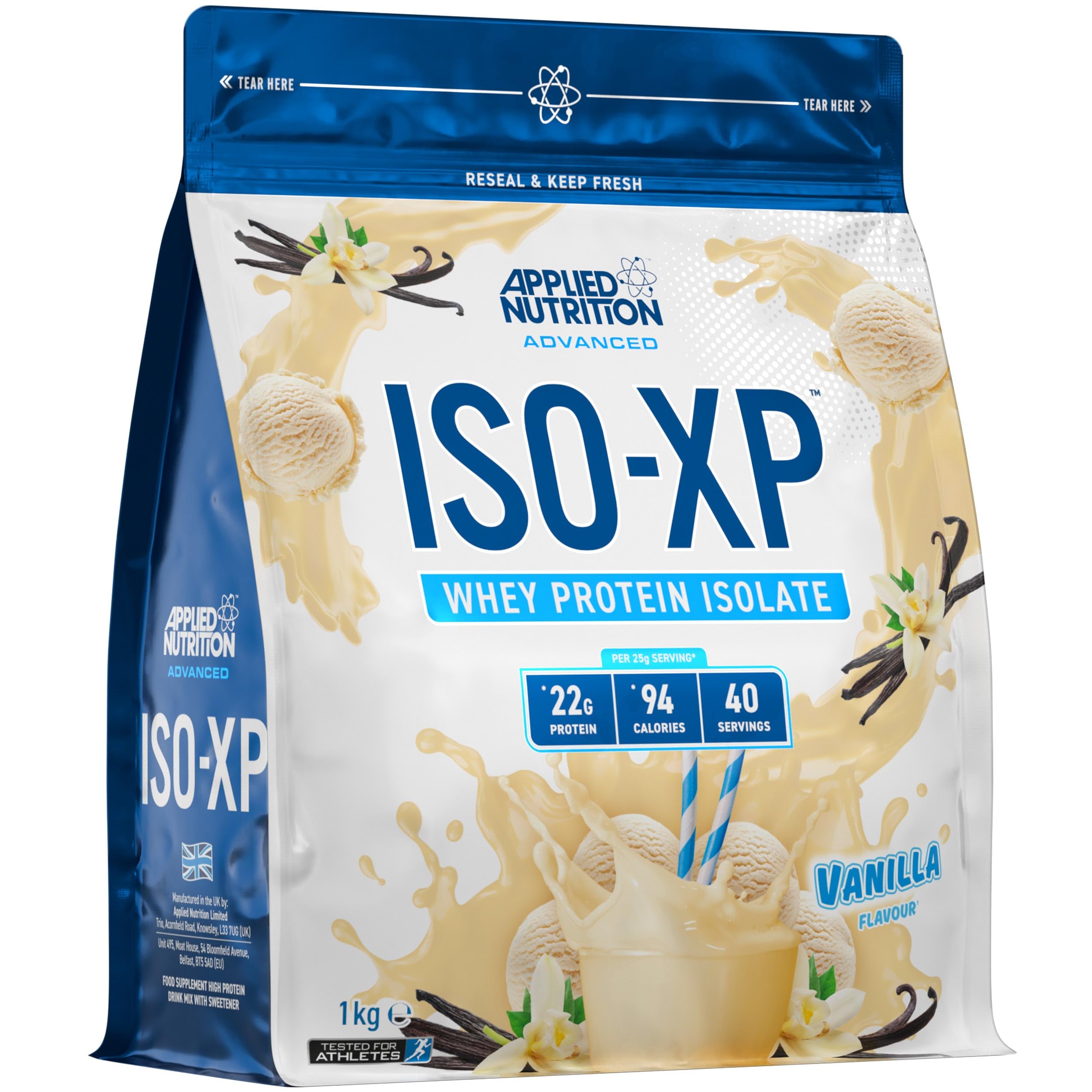 Applied Nutrition ISO XP 1kg Whey Protein Powder - Premium Muscle Recovery & Growth Supplement for Athletes & Bodybuilders | Post-Workout & Gym Nutrition