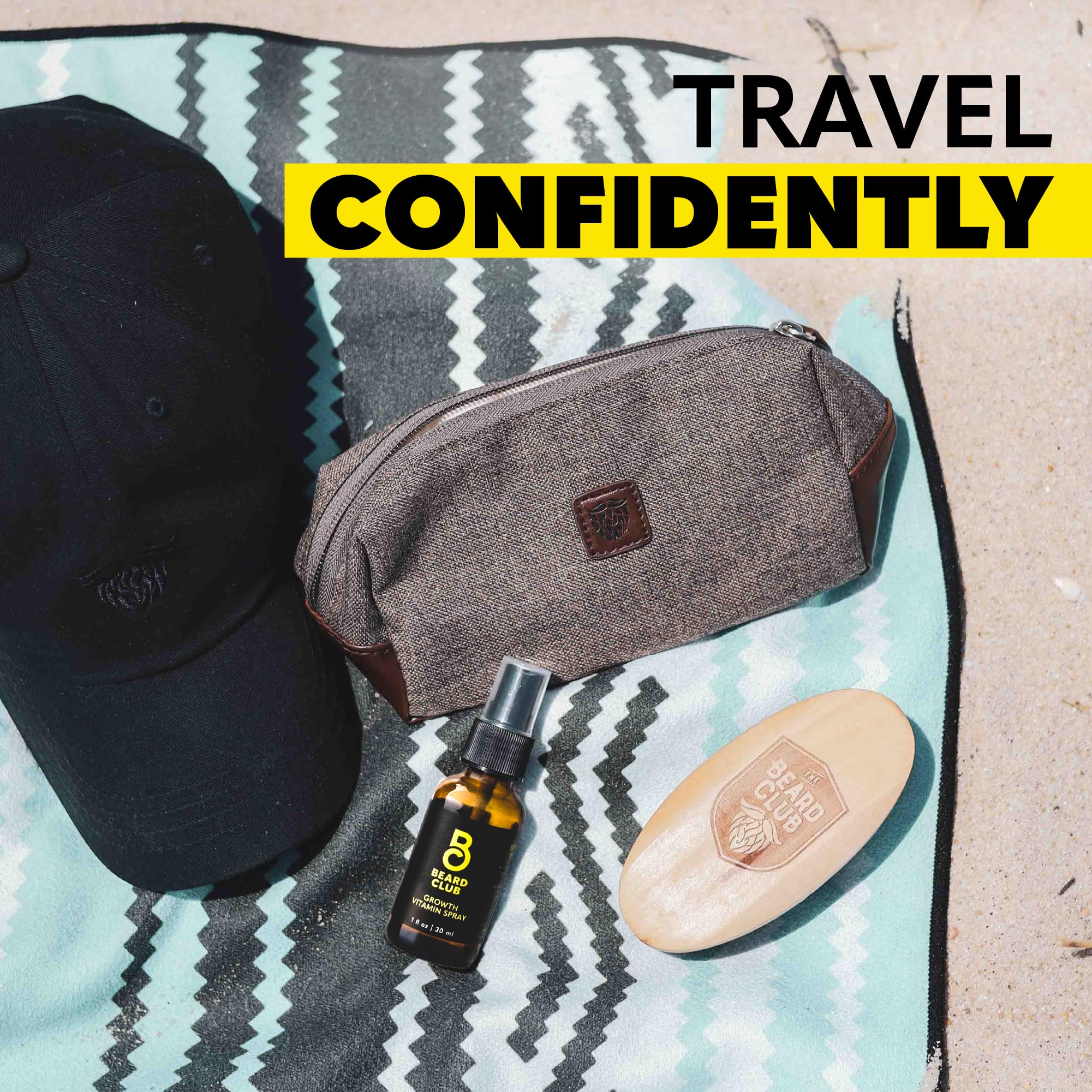 Premium Men's Travel Toiletry Bag - Durable & Lightweight Grooming Organizer for Shaving Kit, Shower Essentials & Bathroom Accessories | Perfect for Business Trips, Gym & Vacation Packing