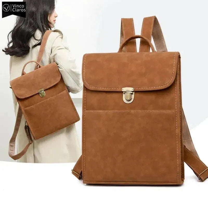Premium Soft Leather Women's Backpack - Stylish & Durable for Work, Travel & College | VC Quality Fashion Accessory