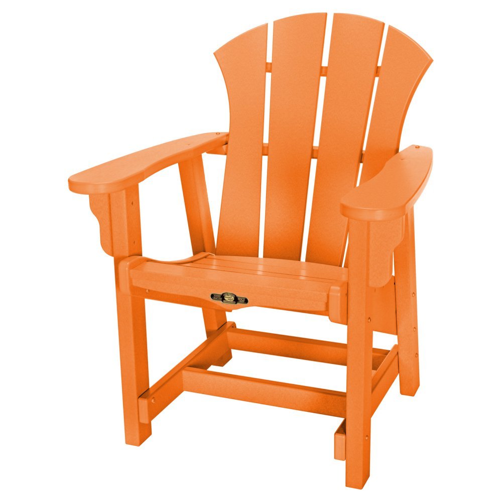 Pawley's Island Sunrise Conversational Chair in Orange - Comfortable Wicker Lounge Chair for Porch, Patio, Sunroom & Outdoor Relaxation