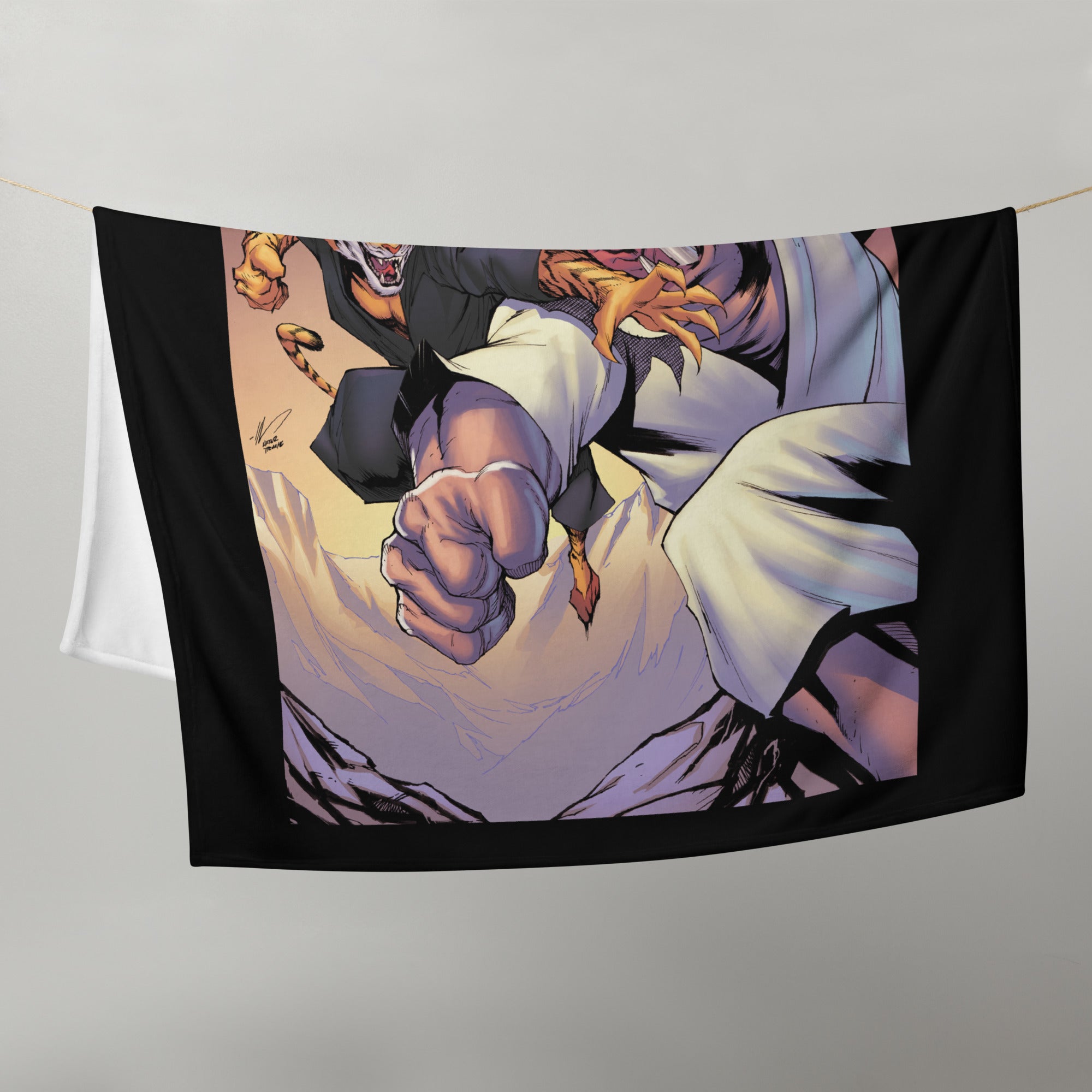 Zoo Jitsu Fighters #1 Cover C Garza Throw Blanket - Soft Flannel Fleece Blanket for Couch, Bed & Sofa - Perfect for Anime Fans, Gift & Home Decor