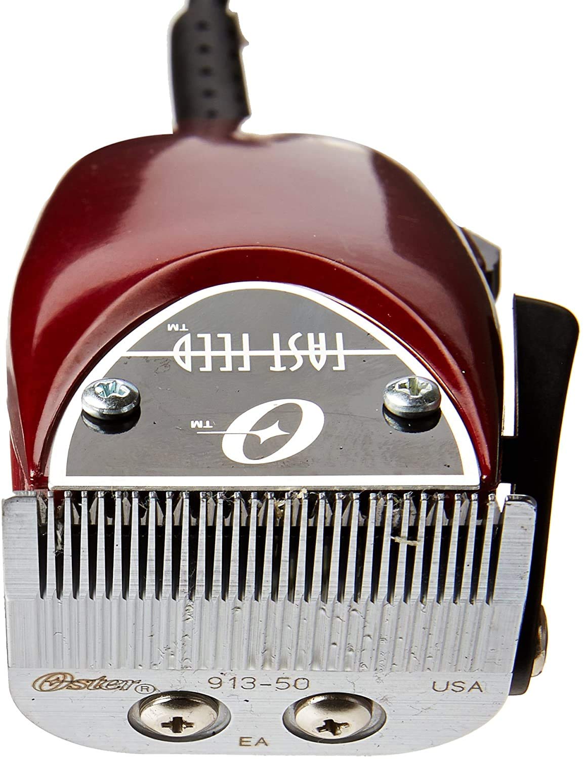 Oster Fast Feed Adjustable Pivot Motor Clipper 76023-510 - Professional Hair Clippers for Men with 8 Guide Combs & Neck Duster - Perfect for Home Haircuts, Barbershops & Pet Grooming