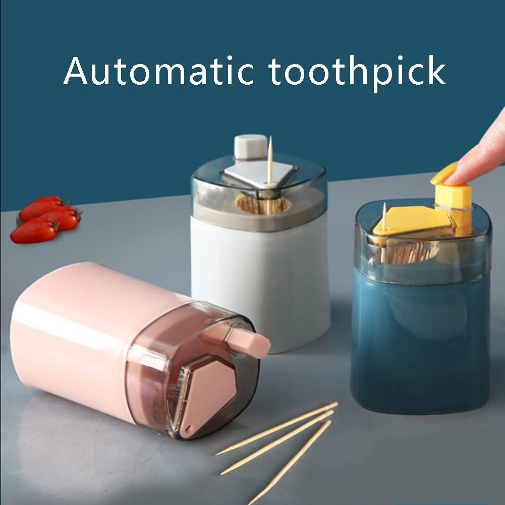 Automatic Pop-Up Toothpick Dispenser - Sturdy & Safe Toothpick Holder for Kitchen, Restaurant, or Travel | Compact Toothpick Storage Box for Dining, Parties & On-the-Go Use