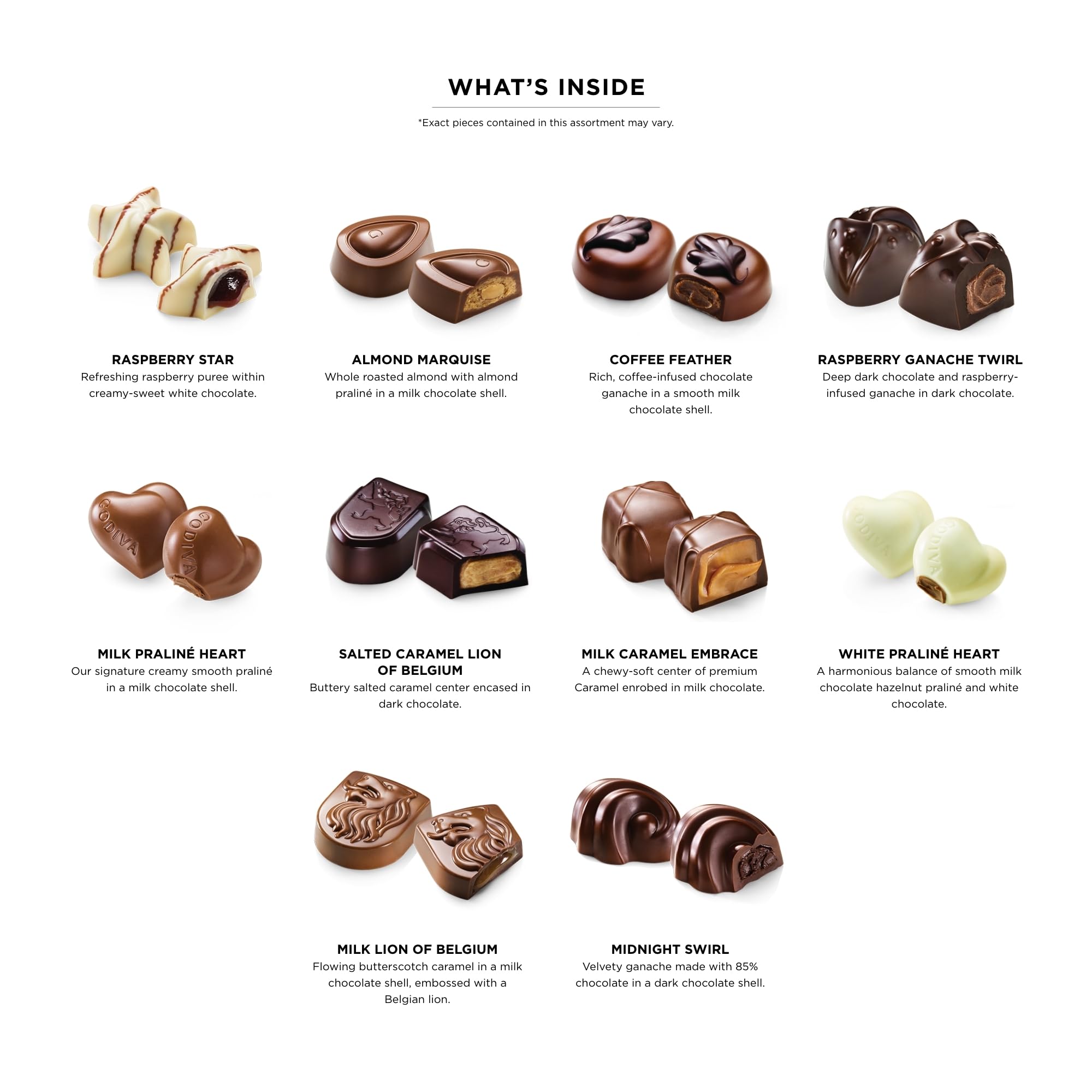 Godiva Chocolate Gift Box - 18pc Assorted Chocolates for Valentine's Day Gifting