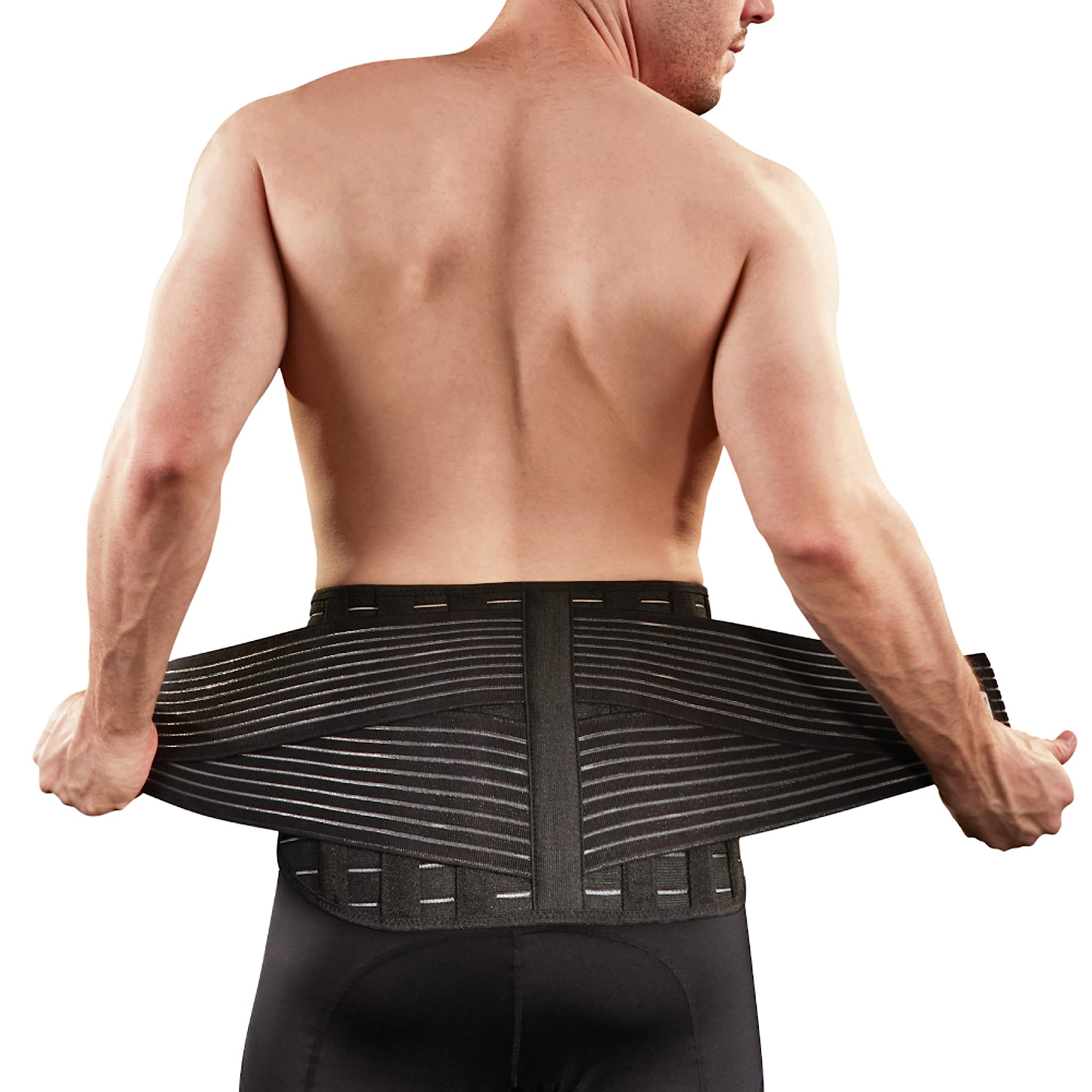 Vital Salveo Adjustable Lower Back Support Brace - Pain Relief for Lifting, Work, Scoliosis & Sciatica - C-Fit Design (XX-Large) - Ideal for Office, Gym & Daily Activities