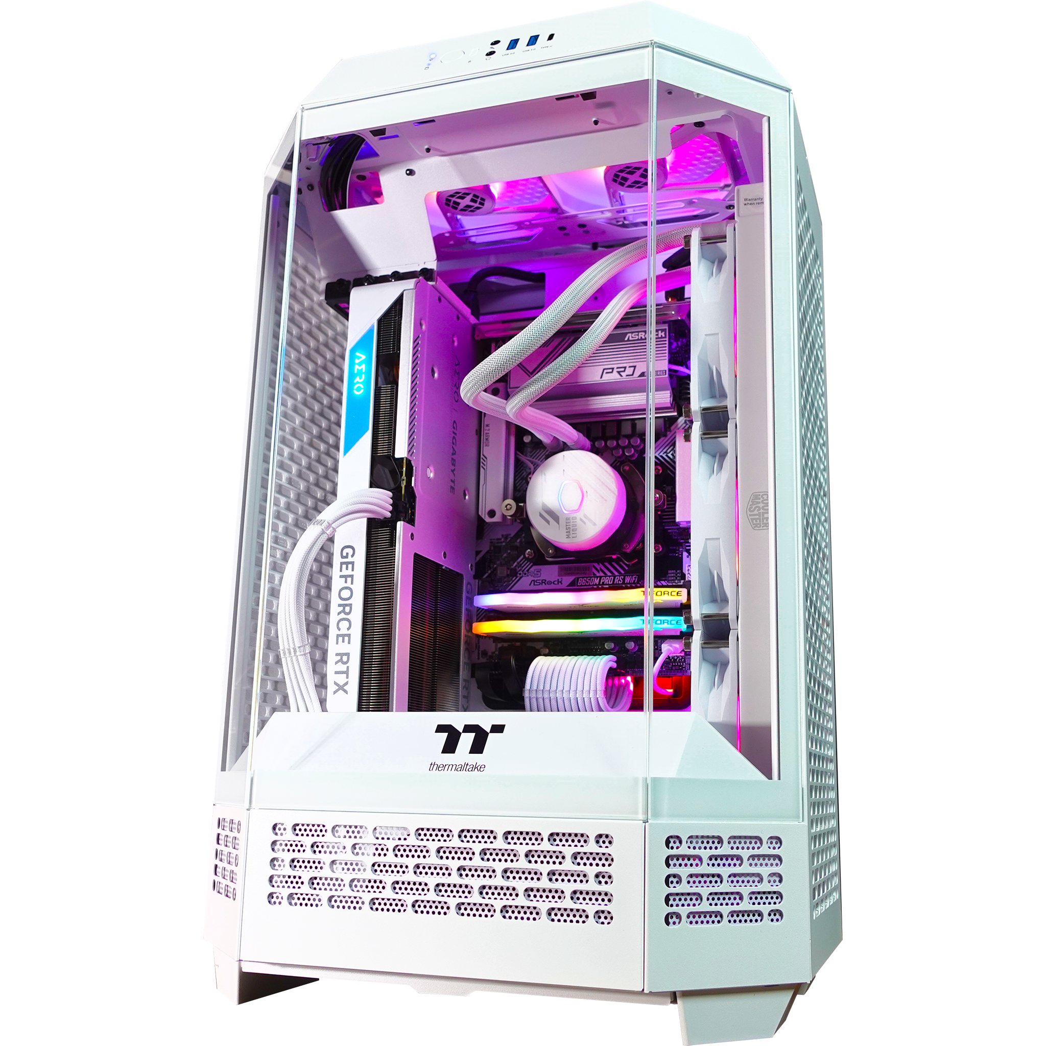 Thermaltake Tower Ghost Premier Gaming PC - Ready to Ship | High-Performance Desktop for Gaming, Streaming & Content Creation