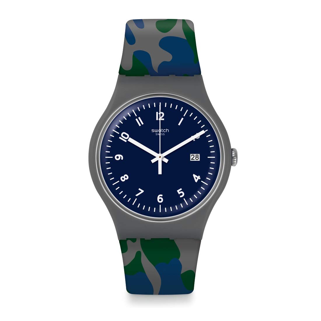 Swatch SUOM400 Silicone Strap Watch - Waterproof Unisex Casual Wristwatch for Men & Women | Perfect for Everyday Wear, Sports & Outdoor Activities