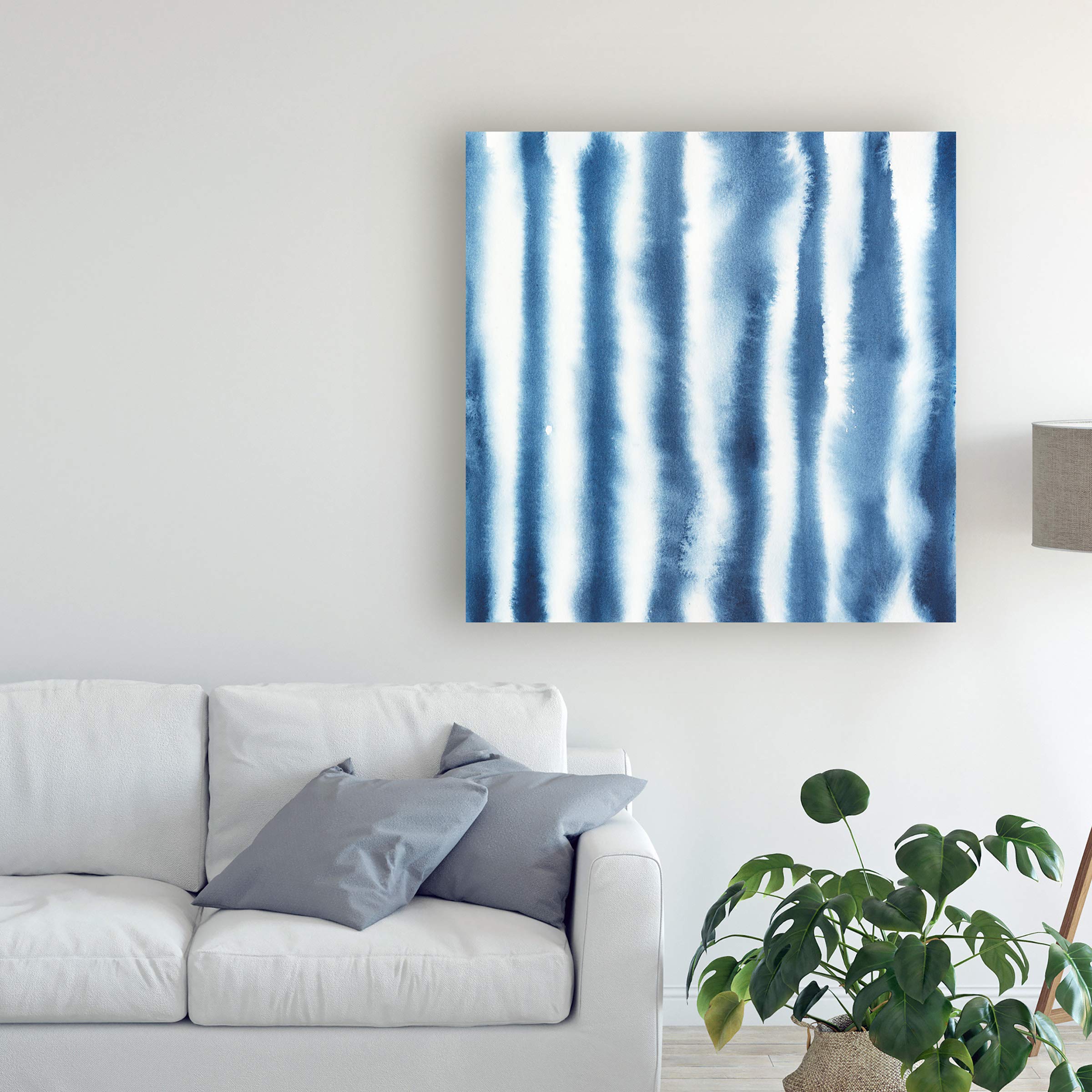 Grace Popp Indigo Bleed IV - 18x18 Premium Fine Art Print - Trademark Fine Art Collection - Perfect for Home & Office Wall Decor