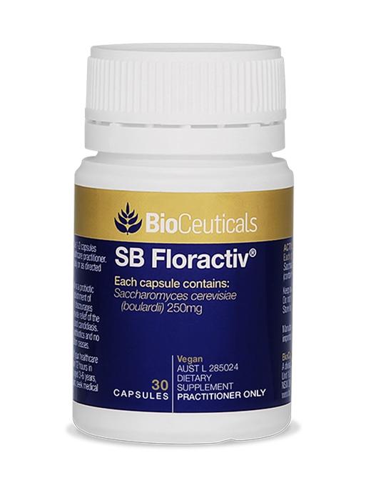 BioCeuticals SB Floractiv Probiotic Supplement - Supports Digestive Health & Immune System - Ideal for Gut Balance & Wellness - Perfect for Daily Use, Travel, and Post-Antibiotic Recovery