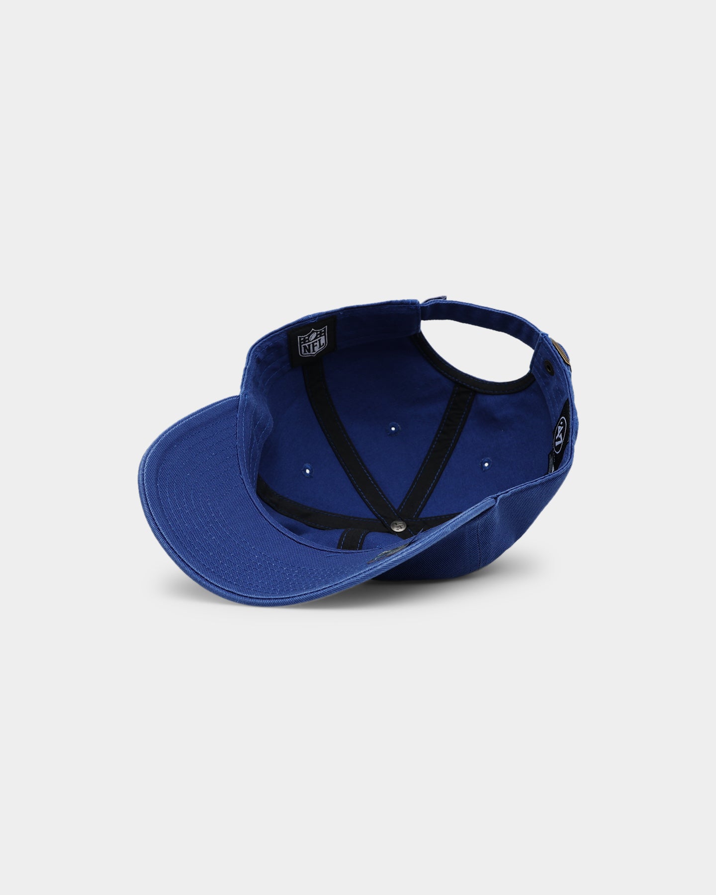 47 Brand Kids' New York Giants 47 Clean Up Adjustable Strapback Hat - Royal Blue Baseball Cap for Boys & Girls - Perfect for Sports Games, School, and Outdoor Activities