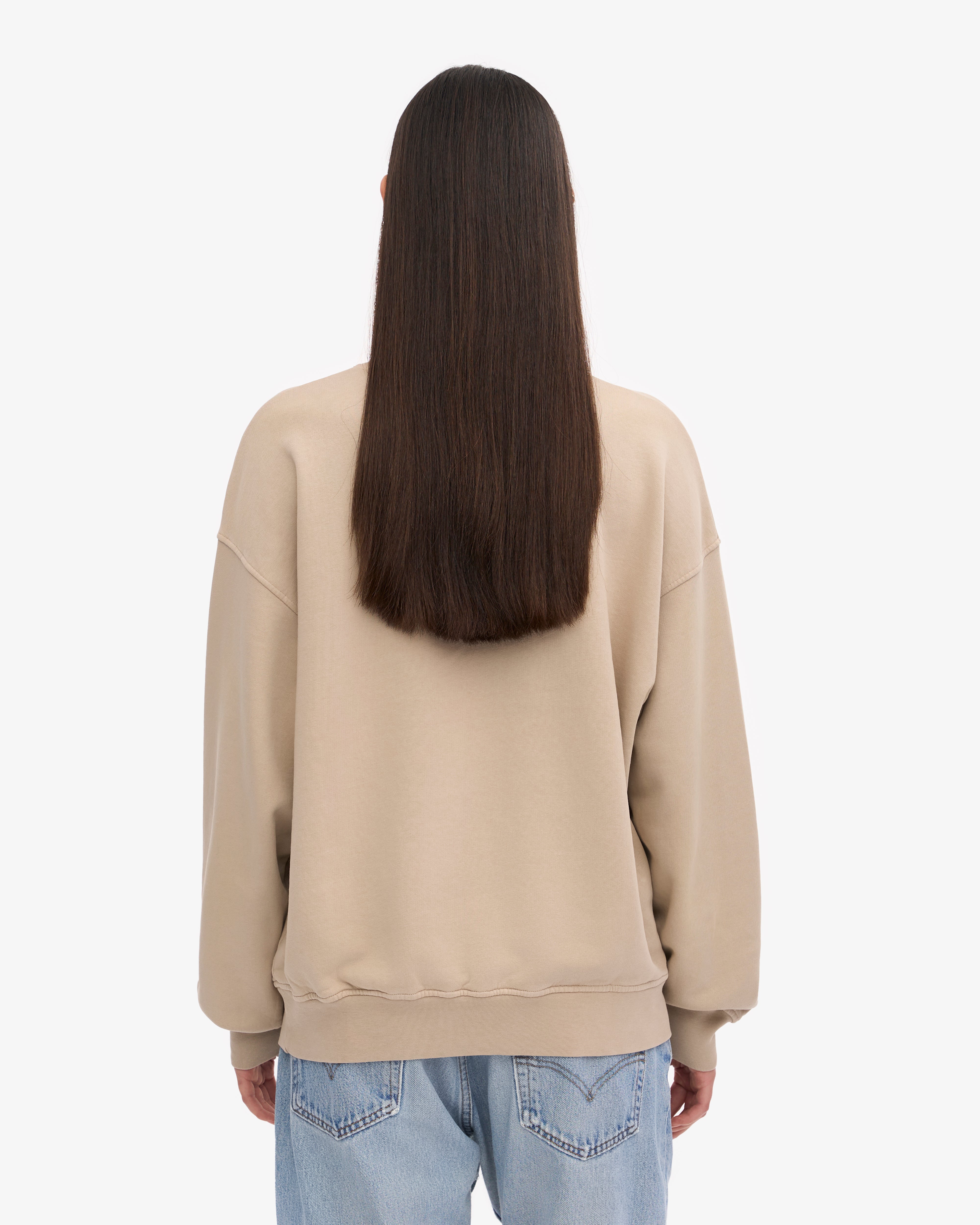 Organic Oversized Crewneck Sweatshirt - Oyster Grey - Soft & Comfortable Unisex Pullover for Casual Wear, Loungewear & Street Style