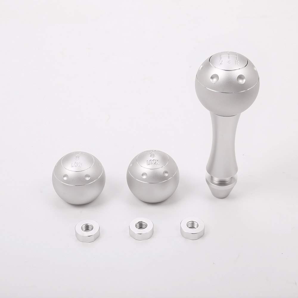 YIWANG Aluminum Alloy Gear Shift Head Cover Trim Accessories - Silver Replacement Part for Lada NIVA - Upgrade Your Car Interior for Smooth Driving Experience