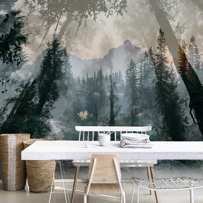Tree Sunlight Wallpaper - Stunning Nature Scenery Wall Decals for Home & Office Decor | Perfect for Living Room, Bedroom, and Workspace