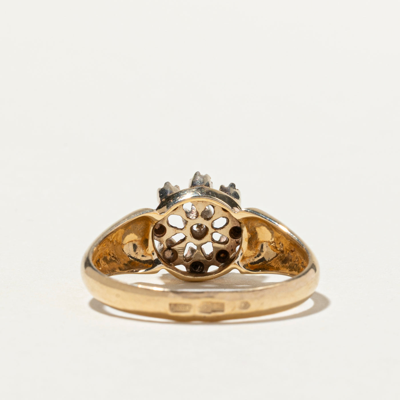0.11ctw Diamond Cluster Cocktail Ring for Women - Size 7.5 | Elegant Party Jewelry for Evening Events, Weddings & Special Occasions
