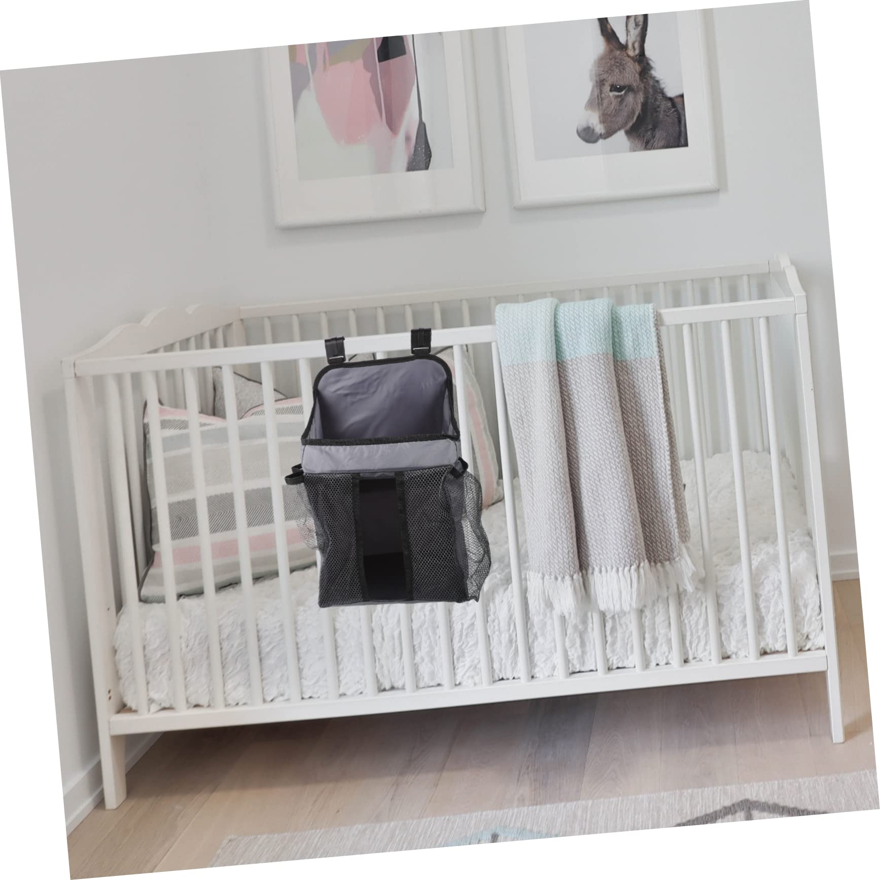 Wakauto 4-Piece Storage Bag Set - Essential Diaper Organizer & Nursery Storage Holder - Perfect for Baby Essentials, Travel, and Home Organization