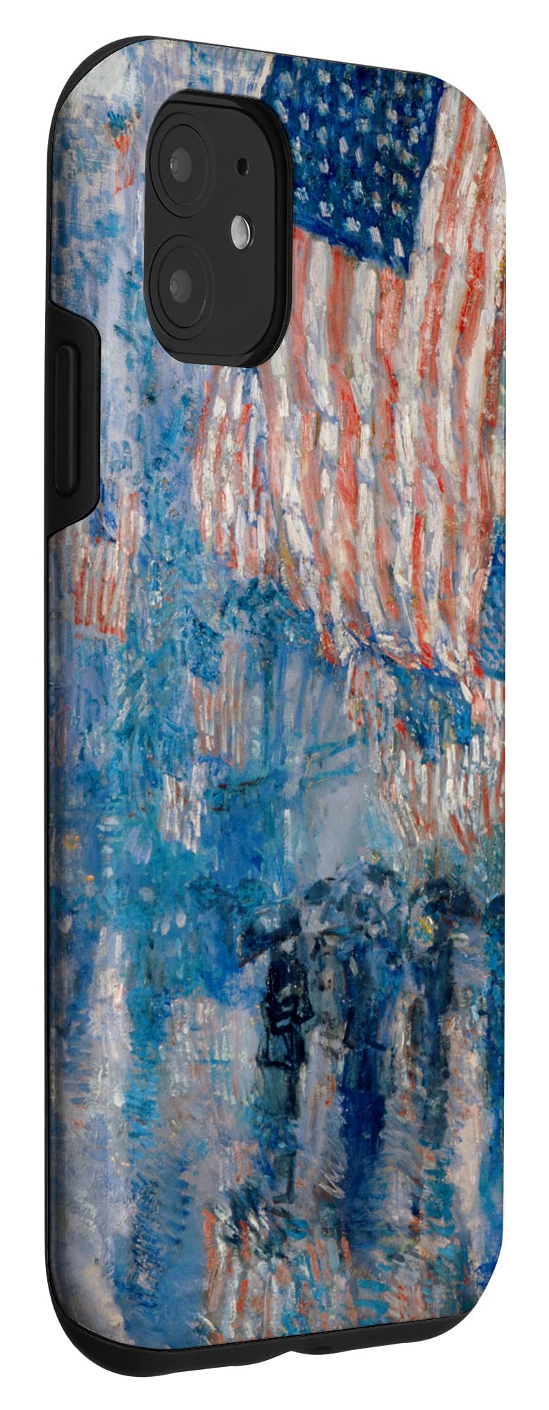 iPhone 11 Case with Childe Hassam's The Avenue in the Rain Art - Slim Protective Phone Cover for iPhone 11 - Perfect for Art Lovers, Daily Use & Gift Giving