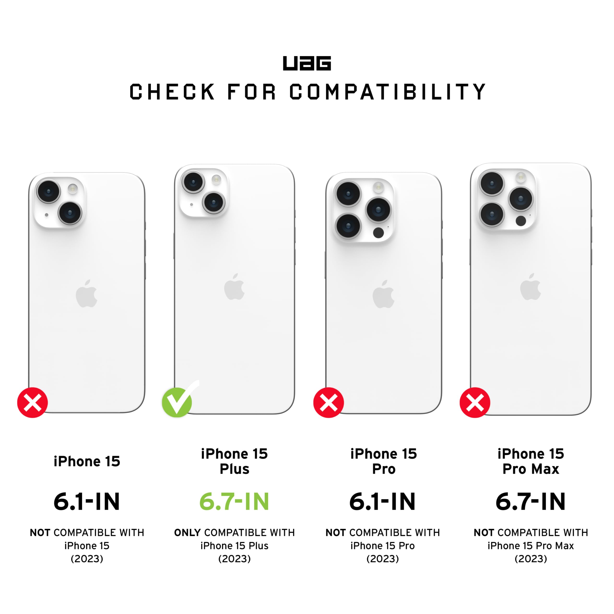URBAN ARMOR GEAR UAG iPhone 15 Plus Case 6.7