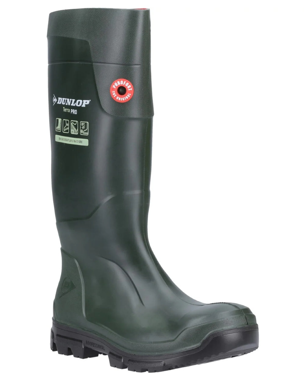 Dunlop TerraPro Full Safety Wellingtons - Waterproof Rubber Boots for Men & Women - Heavy Duty Work Boots for Construction, Farming & Outdoor Use