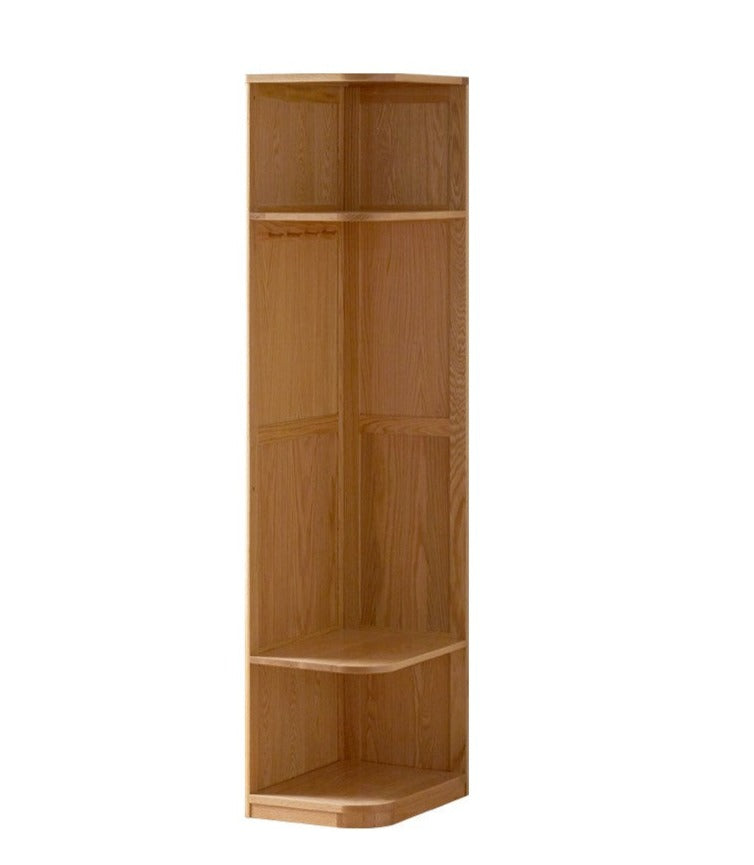 Solid Oak Wood Sliding Door Wardrobe - Durable & Stylish Closet Storage for Bedroom, Living Room, and Office Organization