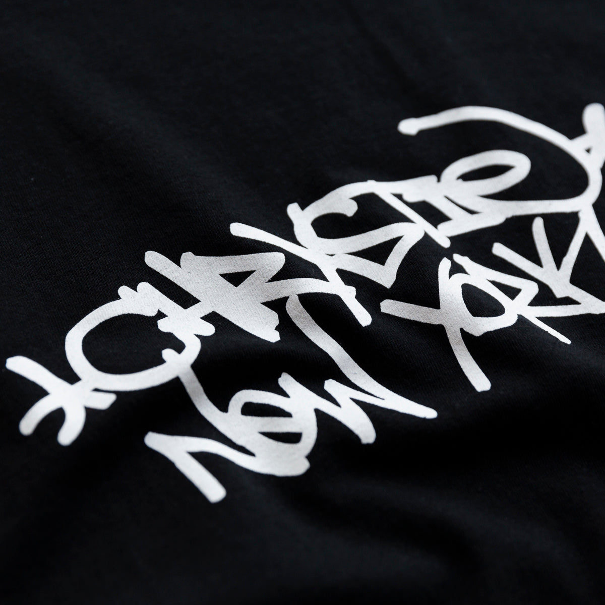 Chrystie NYC Tag Logo Hoodie - Black | Stylish Unisex Pullover for Streetwear & Casual Outfits